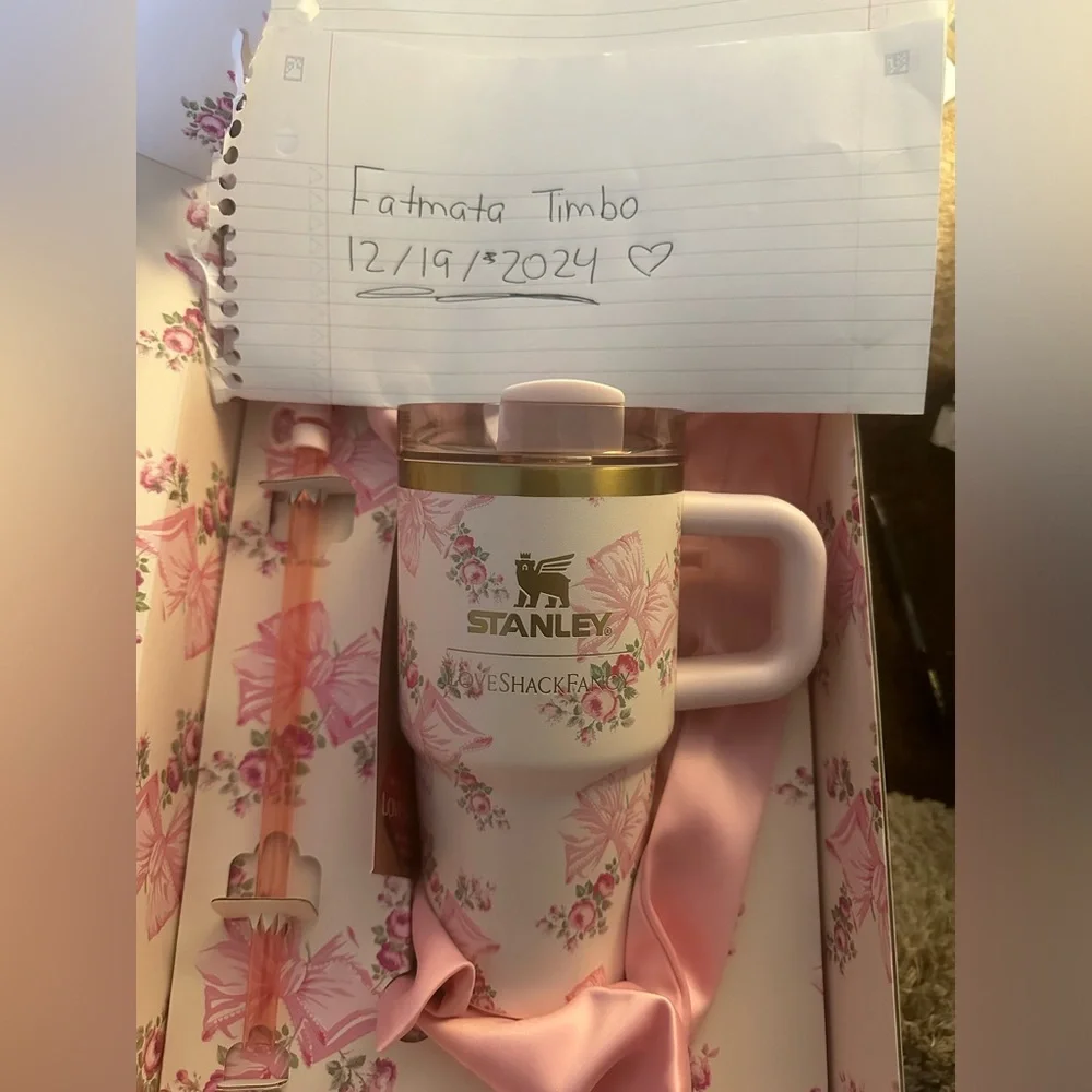Stanley x Love Shack Fancy Rosa Beaux 20oz - Picture 1 of 8